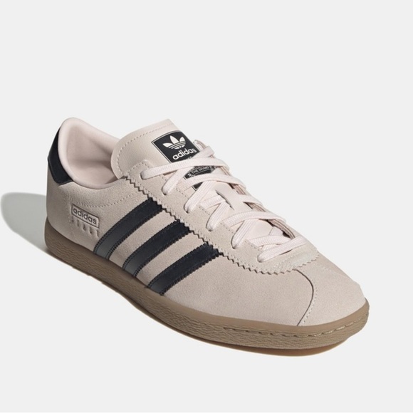 adidas Other - adidas Suede Sneaker in cream with Black Stripes
